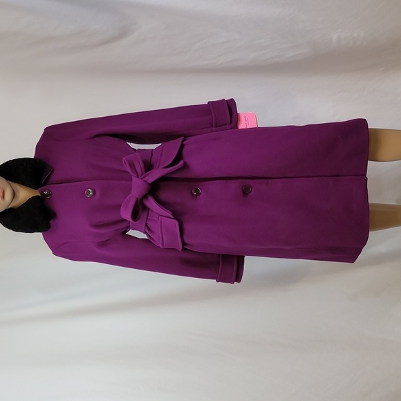 KATE Spade Button Down Wrap Wool Coat - Picture 14 of 17